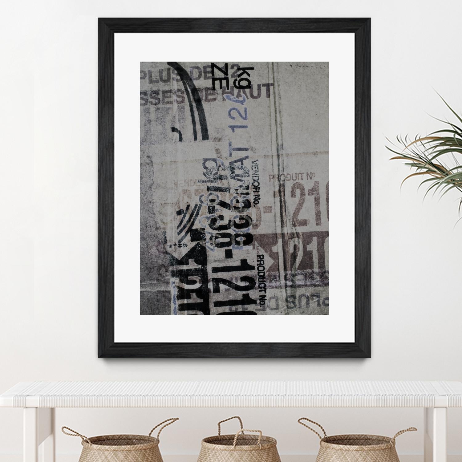 Greek to Me XX by Enrico Varrasso on GIANT ART - black abstract