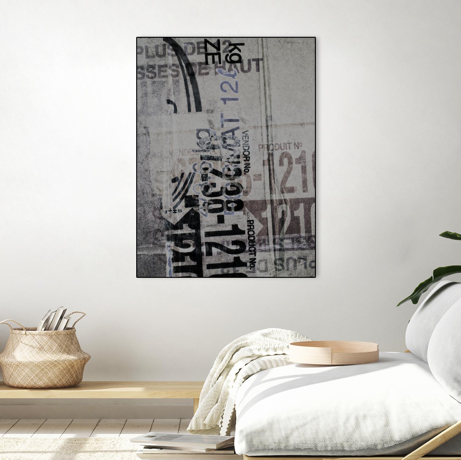 Greek to Me XX by Enrico Varrasso on GIANT ART - black abstract