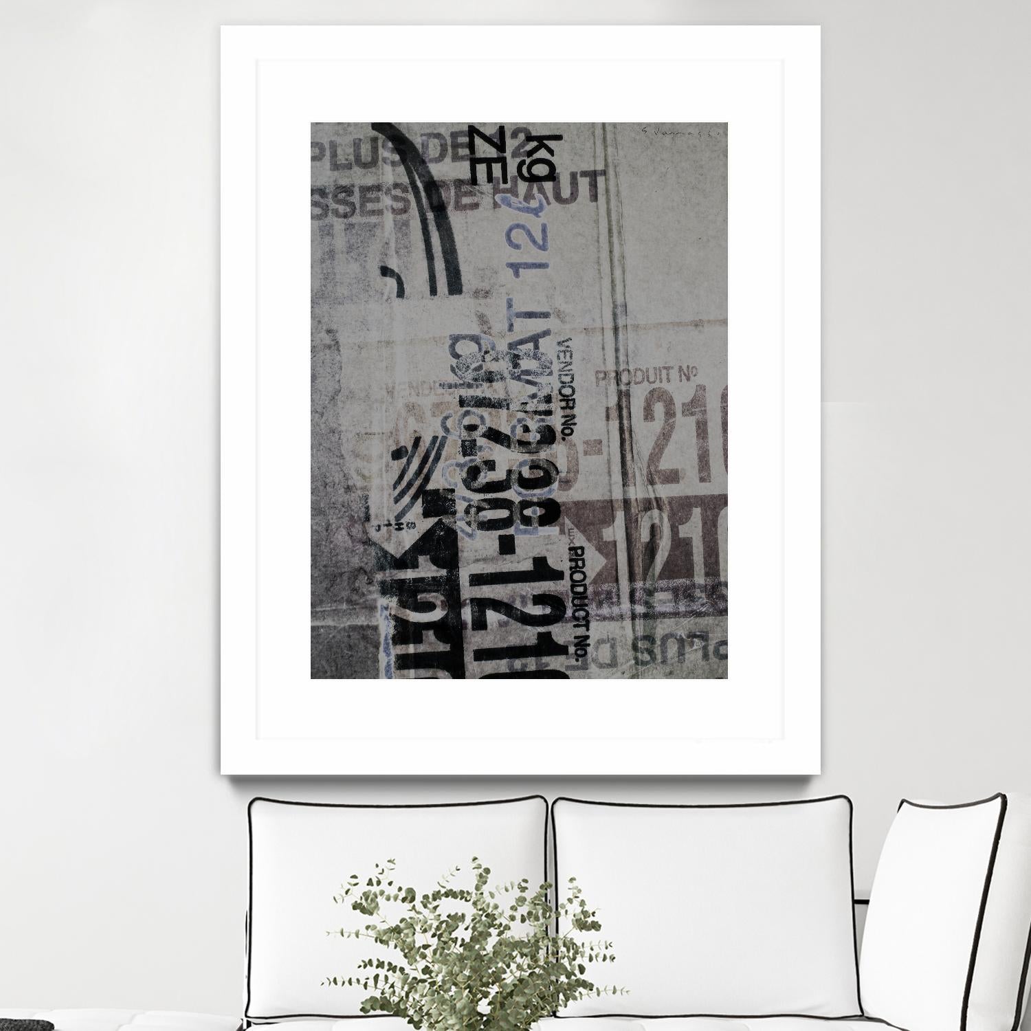 Greek to Me XX by Enrico Varrasso on GIANT ART - black abstract