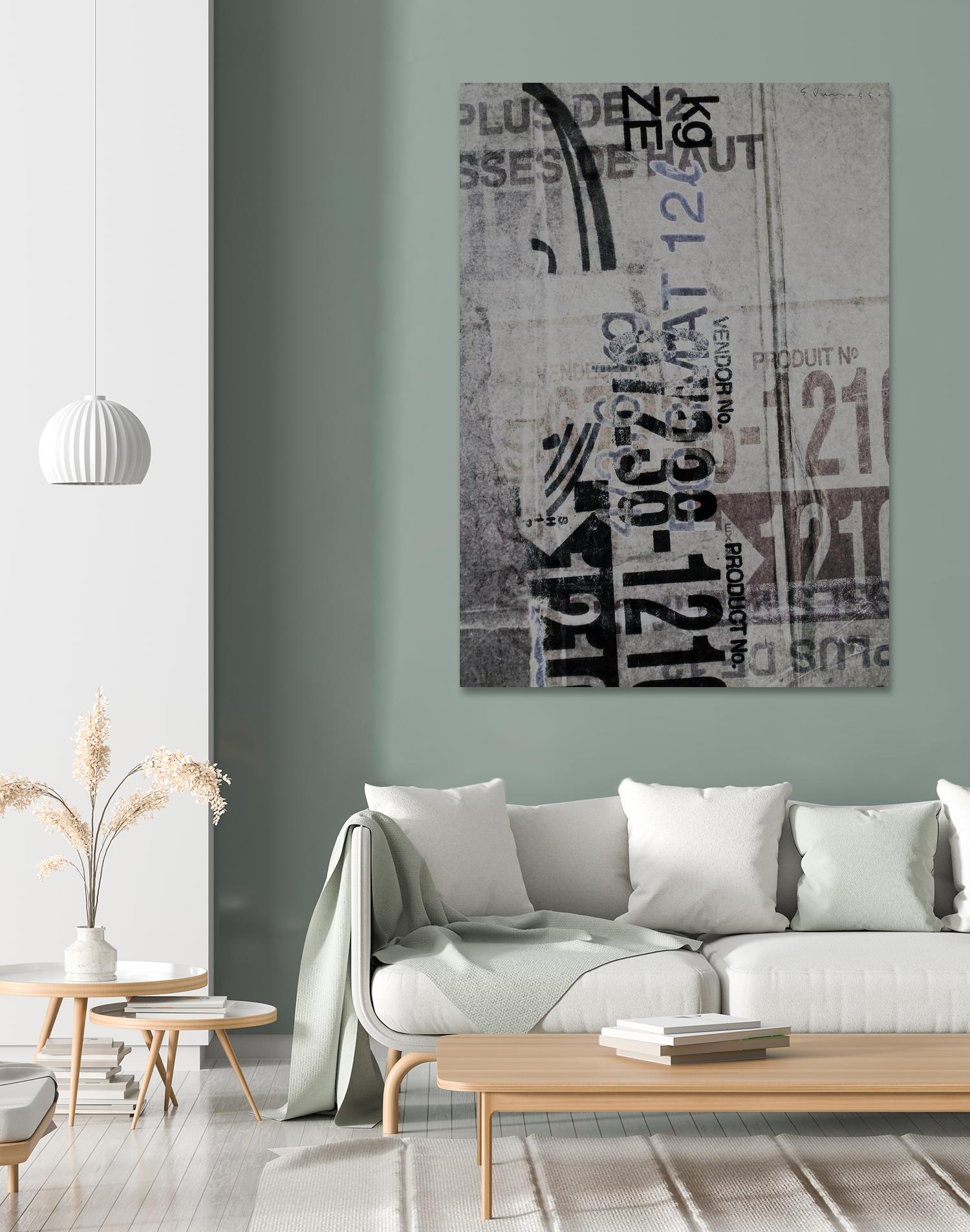 Greek to Me XX by Enrico Varrasso on GIANT ART - black abstract