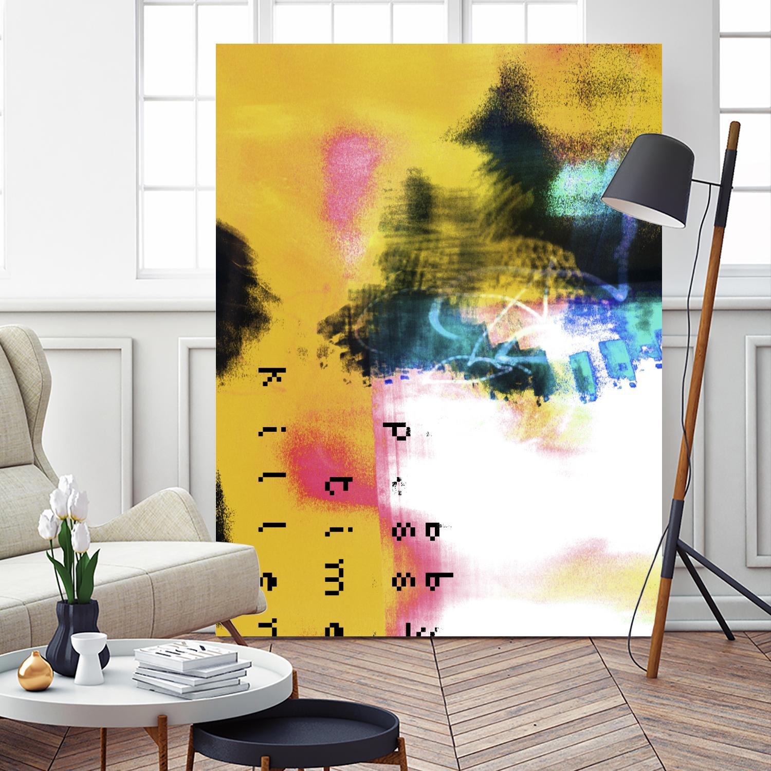 Pass Time II by Enrico Varrasso on GIANT ART - pink abstract