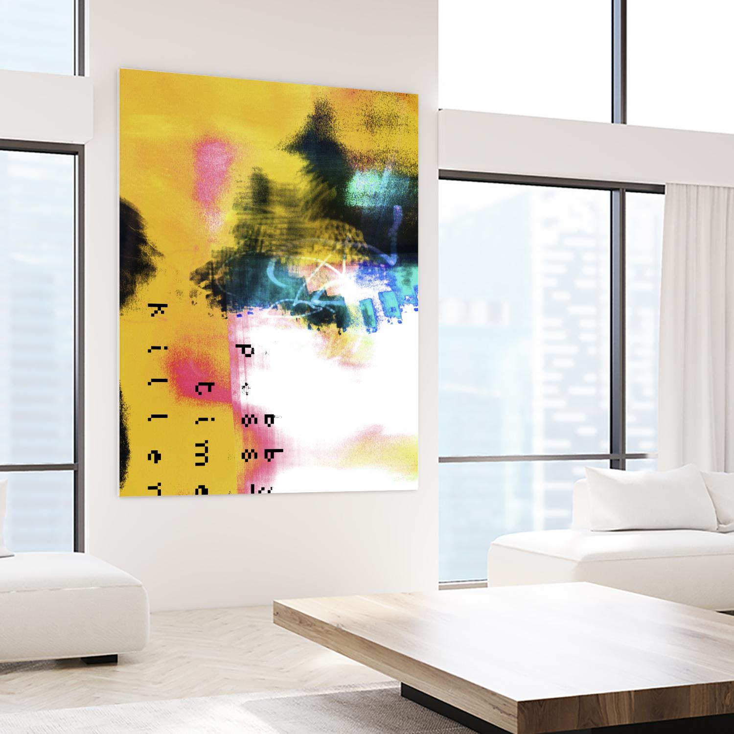 Pass Time II by Enrico Varrasso on GIANT ART - pink abstract