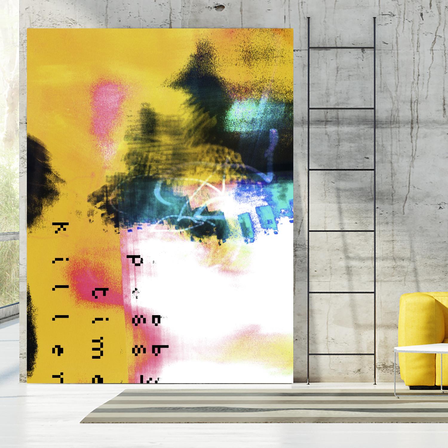 Pass Time II by Enrico Varrasso on GIANT ART - pink abstract