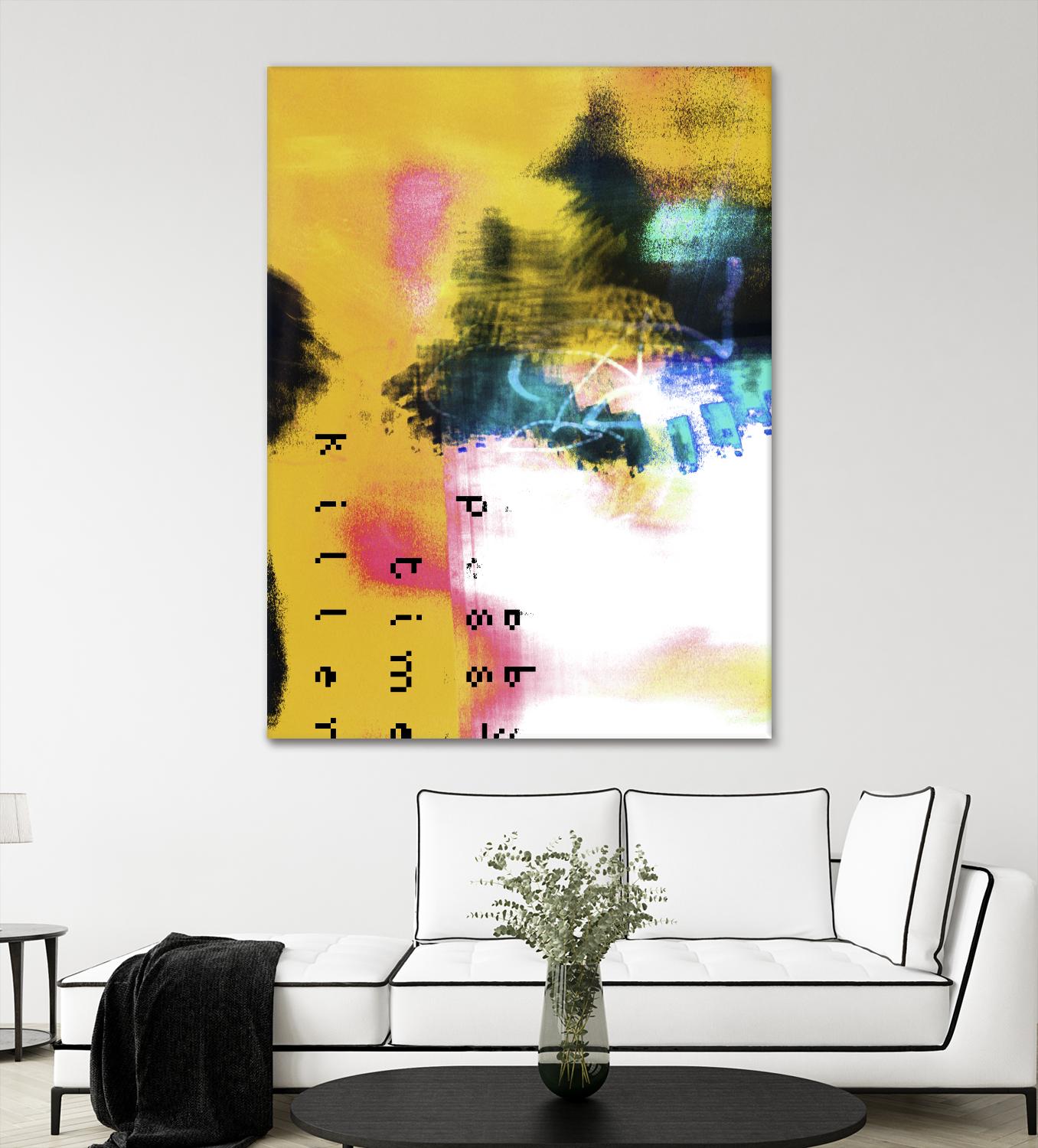 Pass Time II by Enrico Varrasso on GIANT ART - pink abstract