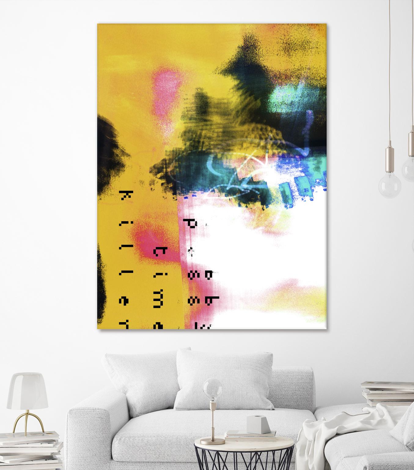 Pass Time II by Enrico Varrasso on GIANT ART - pink abstract