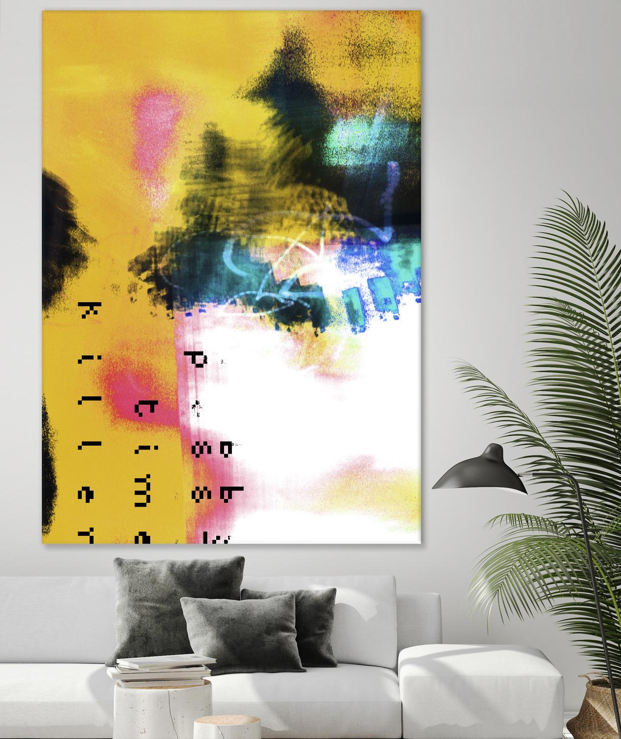 Pass Time II by Enrico Varrasso on GIANT ART - pink abstract