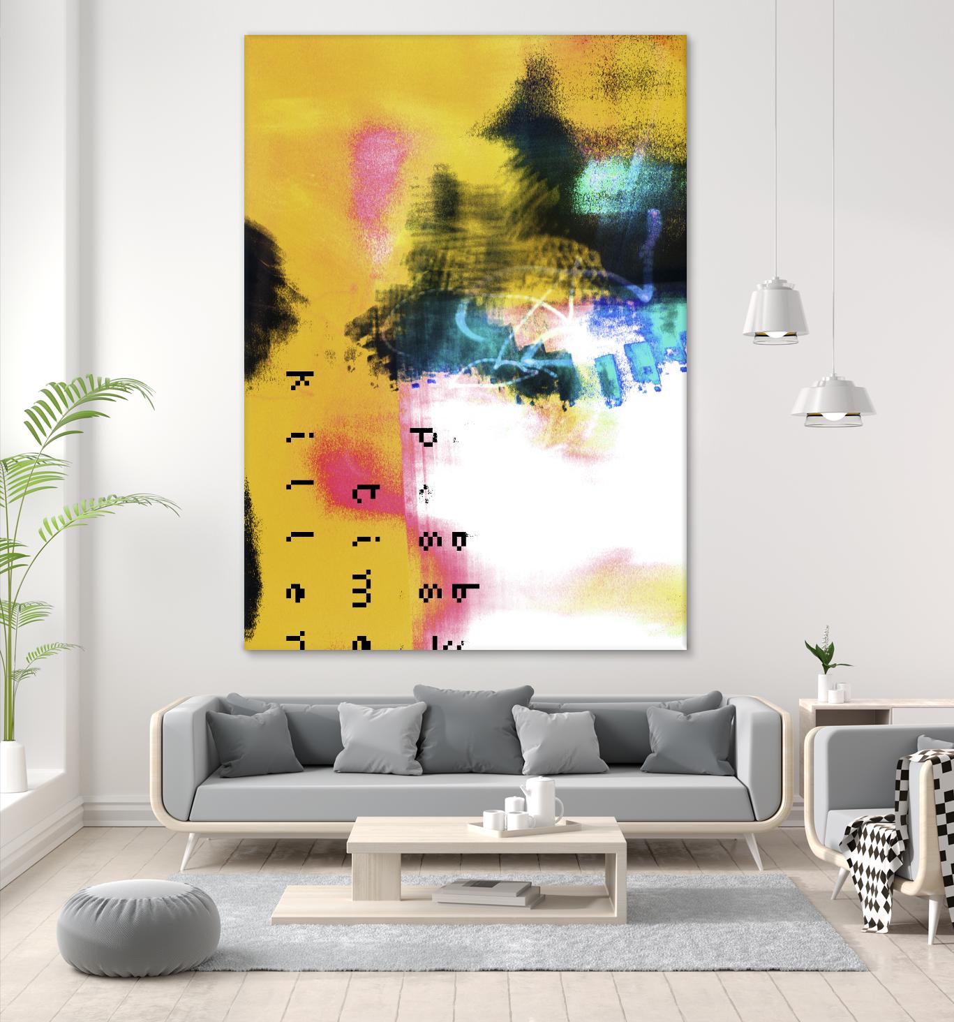 Pass Time II by Enrico Varrasso on GIANT ART - pink abstract