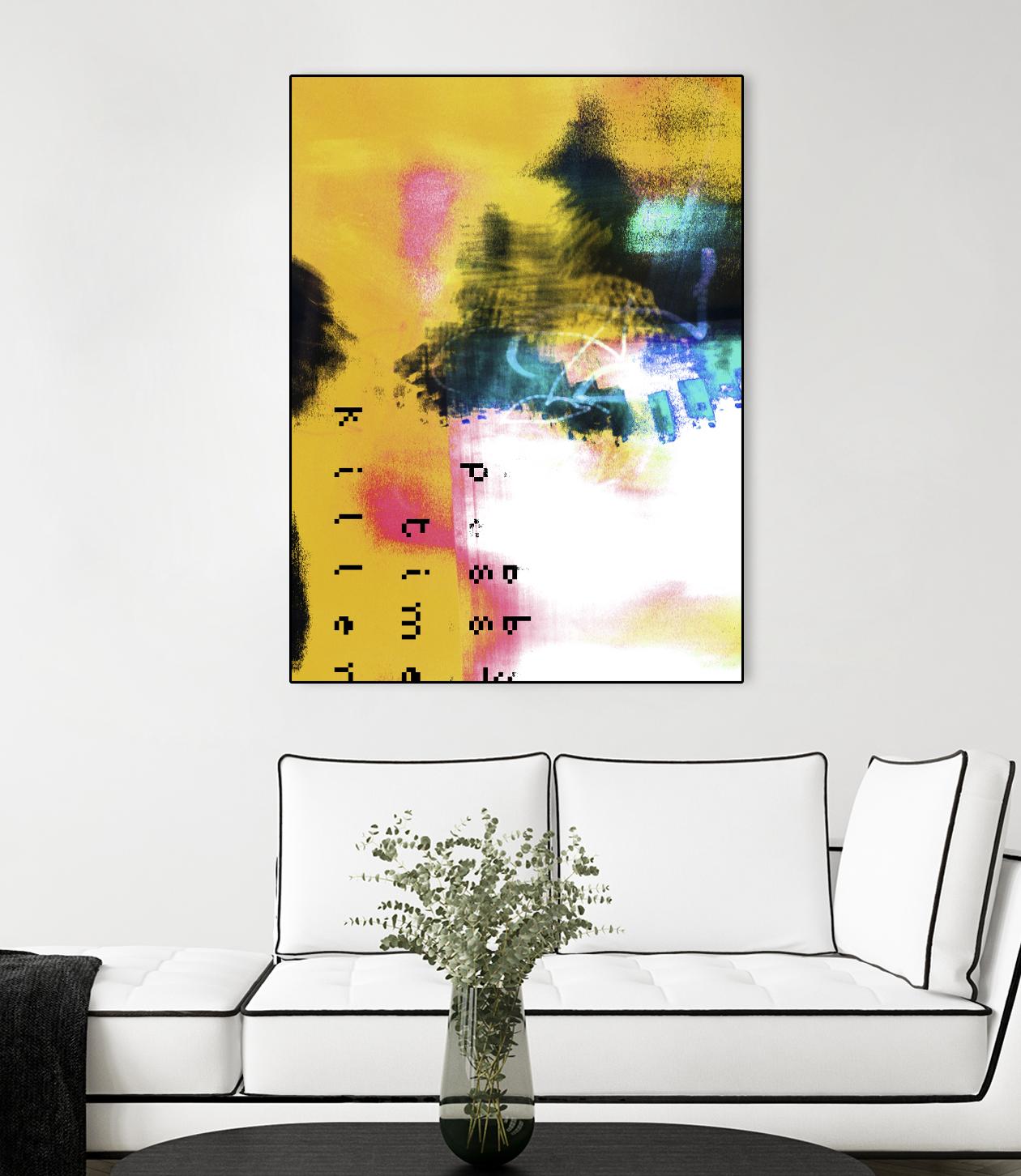 Pass Time II by Enrico Varrasso on GIANT ART - pink abstract