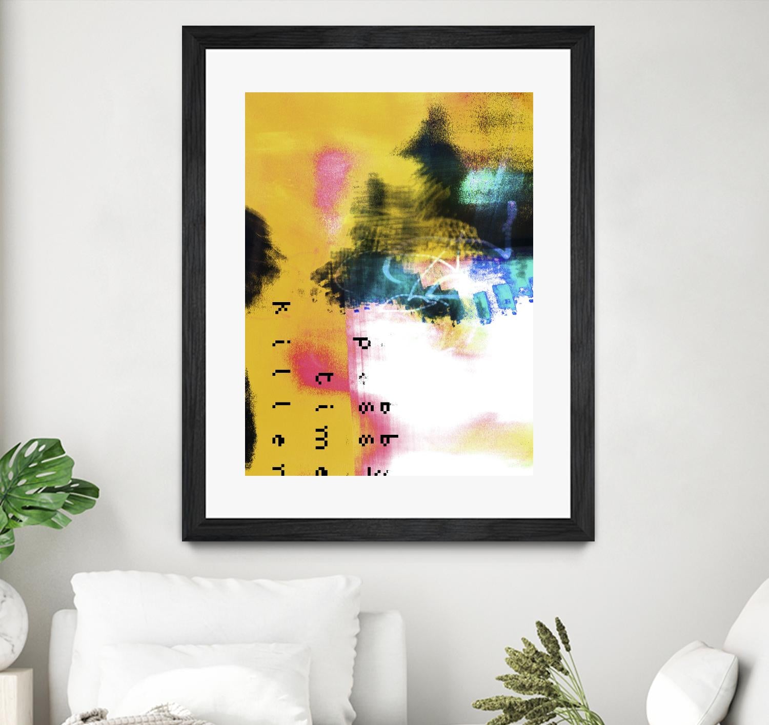 Pass Time II by Enrico Varrasso on GIANT ART - pink abstract