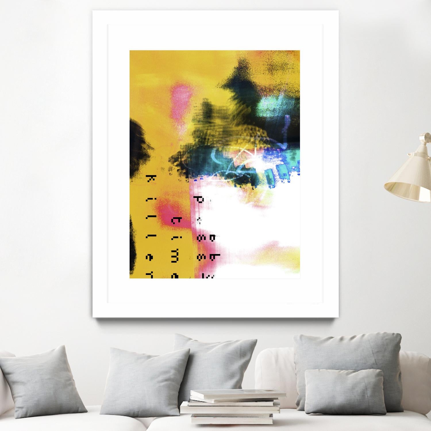 Pass Time II by Enrico Varrasso on GIANT ART - pink abstract