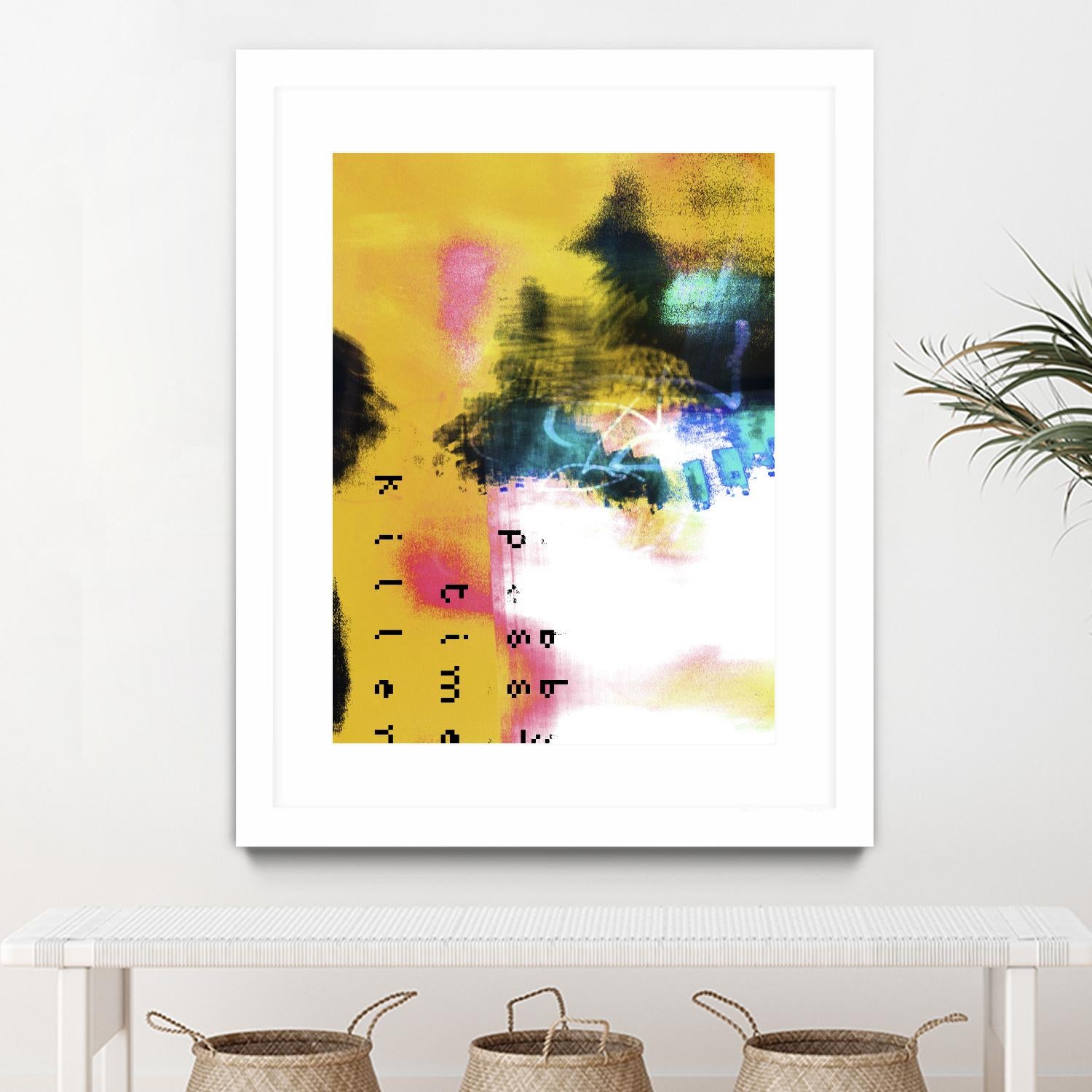 Pass Time II by Enrico Varrasso on GIANT ART - pink abstract