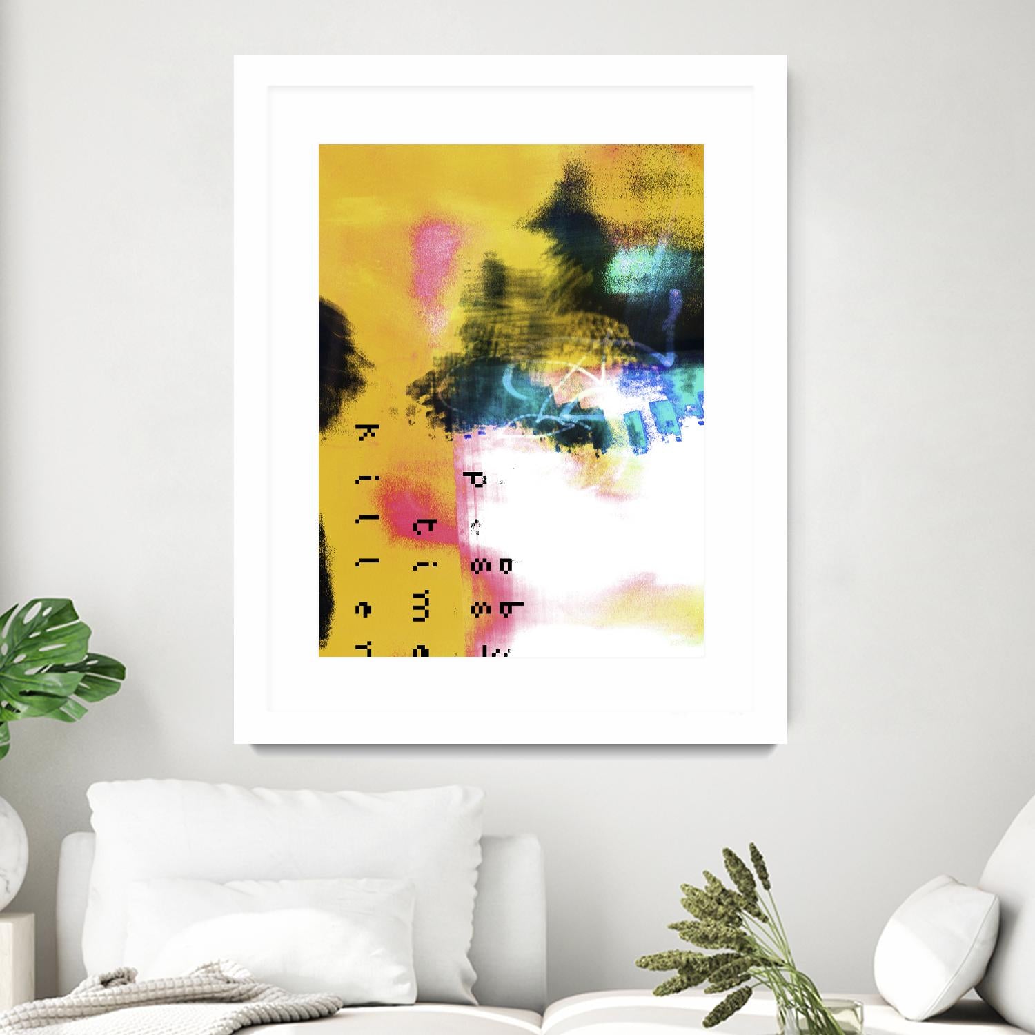 Pass Time II by Enrico Varrasso on GIANT ART - pink abstract