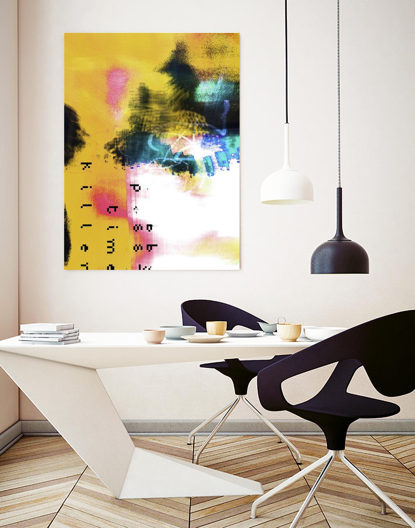 Pass Time II by Enrico Varrasso on GIANT ART - pink abstract