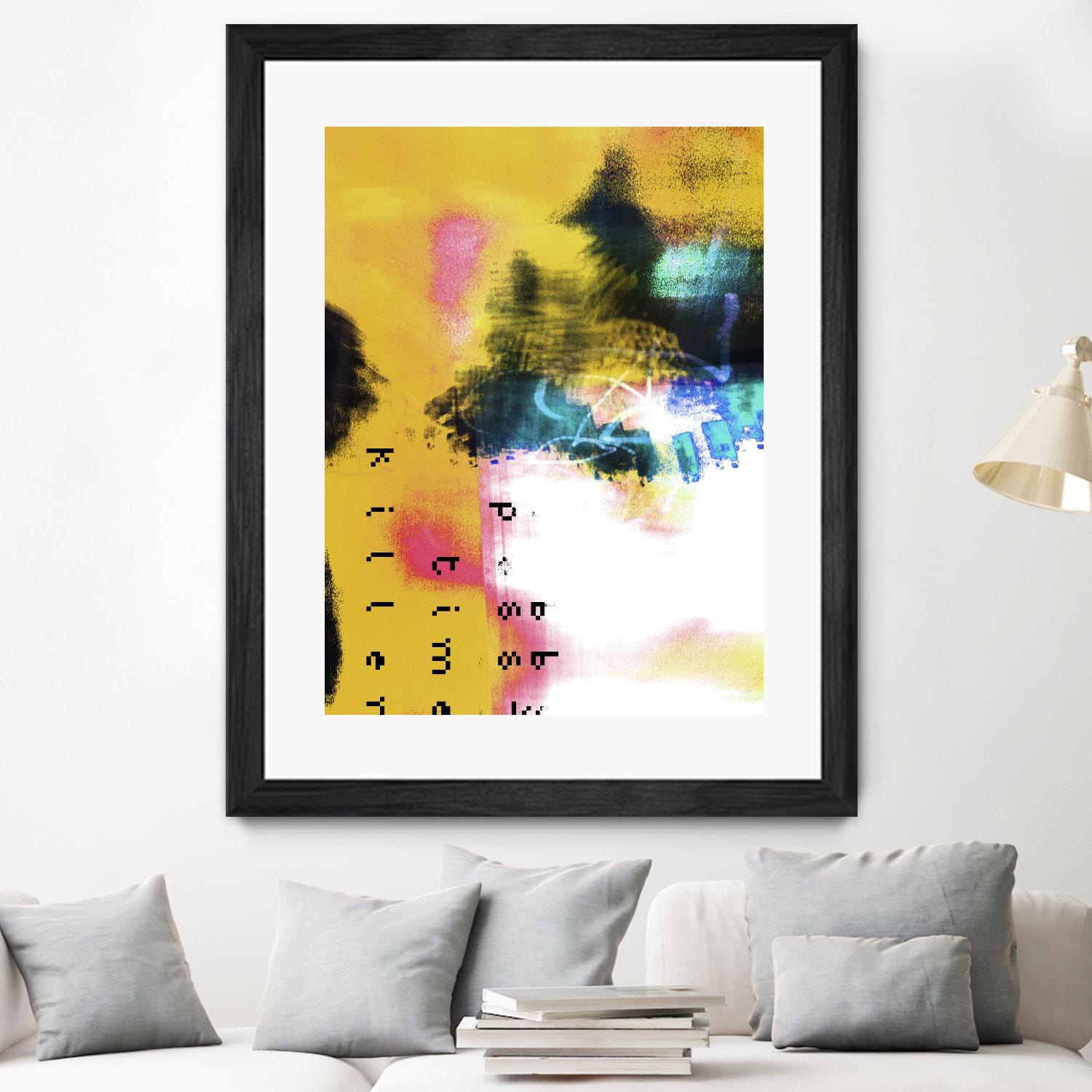 Pass Time II by Enrico Varrasso on GIANT ART - pink abstract