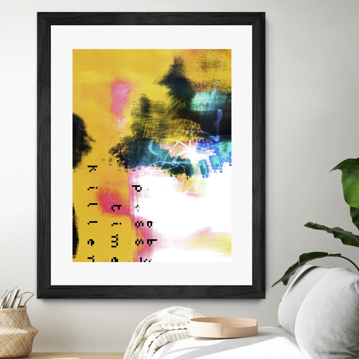 Pass Time II by Enrico Varrasso on GIANT ART - pink abstract