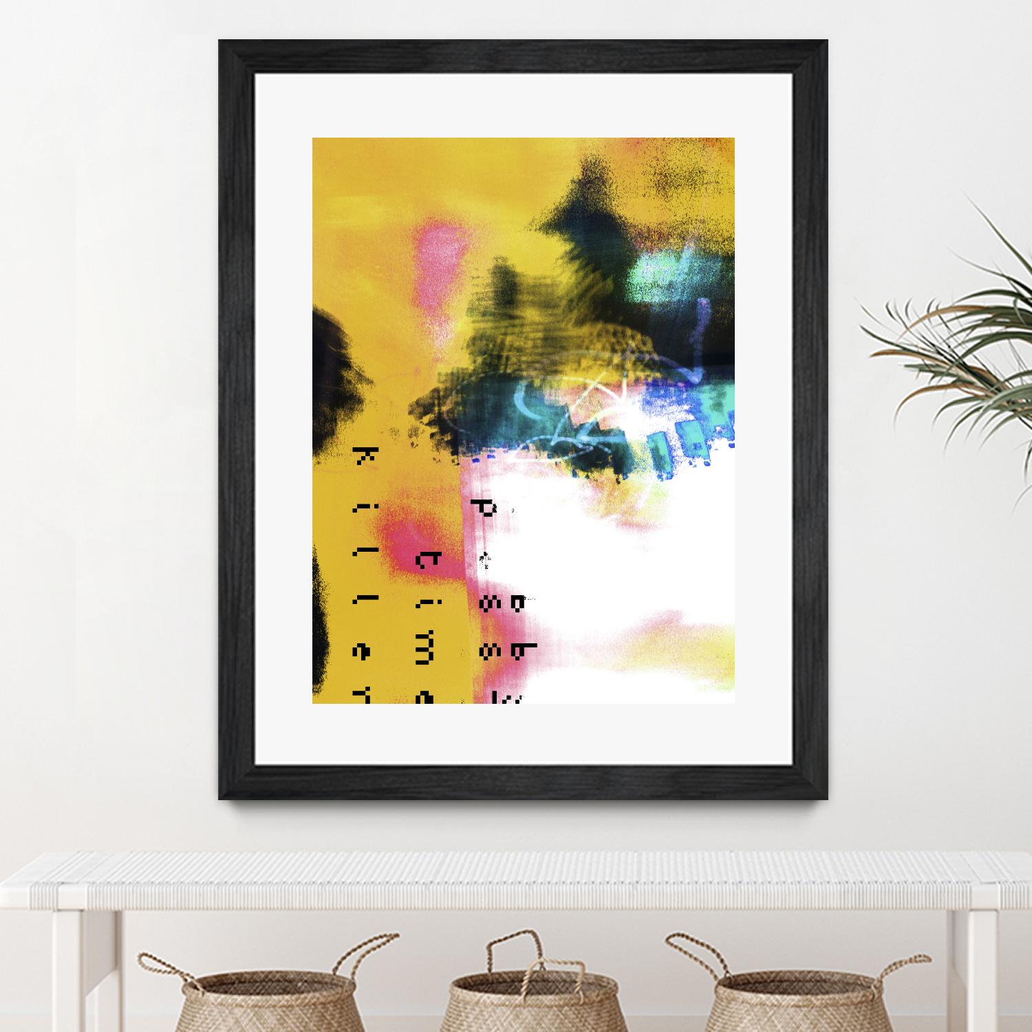 Pass Time II by Enrico Varrasso on GIANT ART - pink abstract