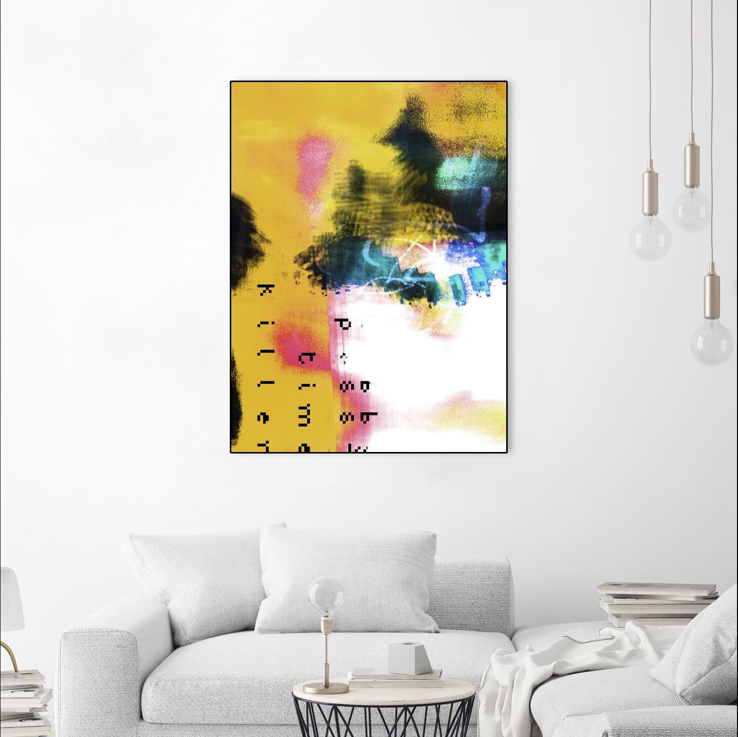 Pass Time II by Enrico Varrasso on GIANT ART - pink abstract