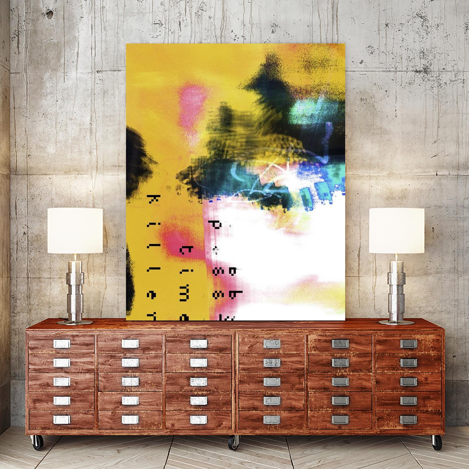 Pass Time II by Enrico Varrasso on GIANT ART - pink abstract