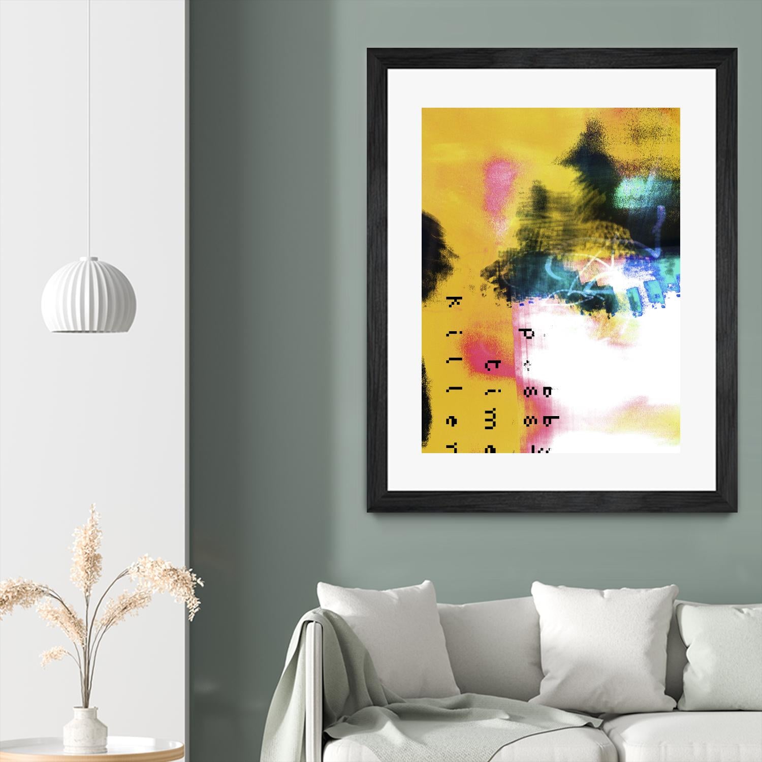 Pass Time II by Enrico Varrasso on GIANT ART - pink abstract