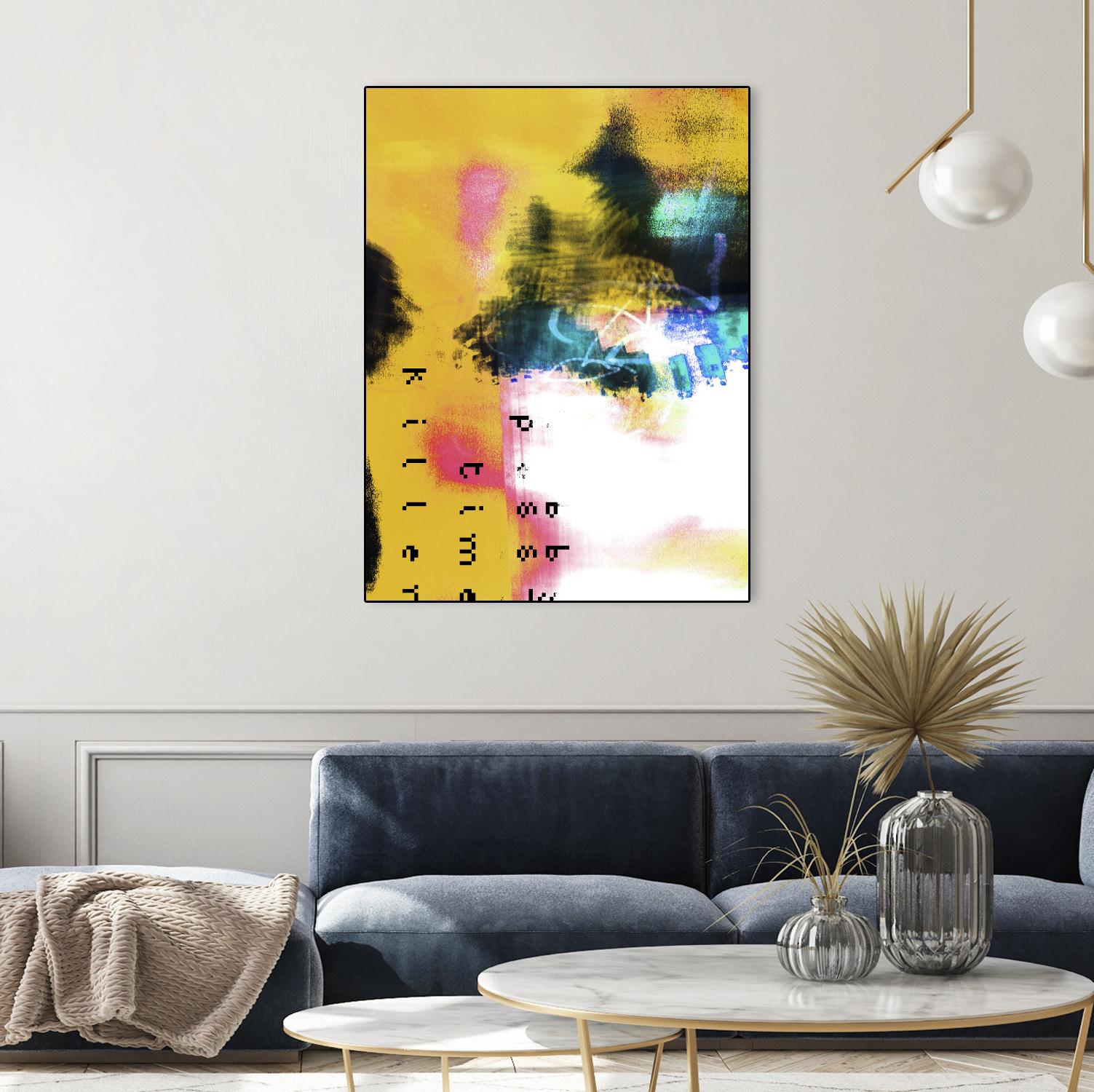 Pass Time II by Enrico Varrasso on GIANT ART - pink abstract