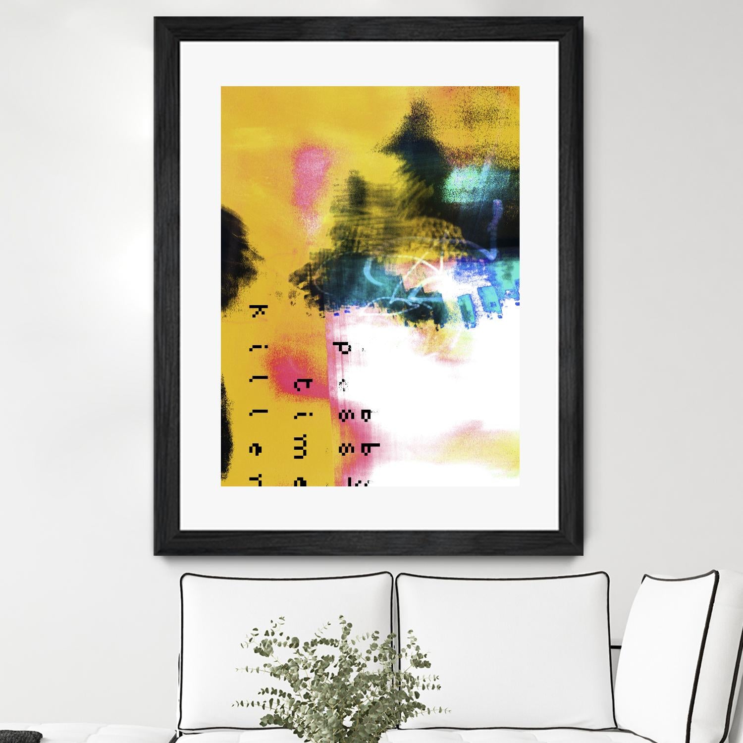 Pass Time II by Enrico Varrasso on GIANT ART - pink abstract