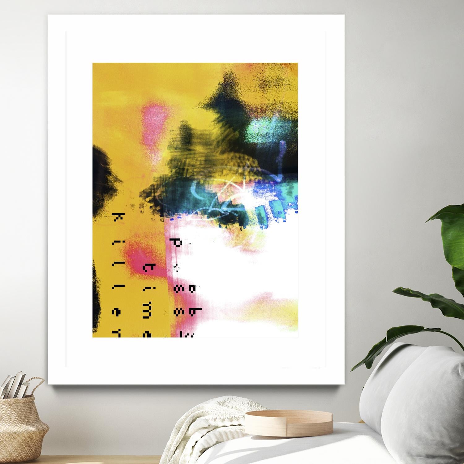 Pass Time II by Enrico Varrasso on GIANT ART - pink abstract