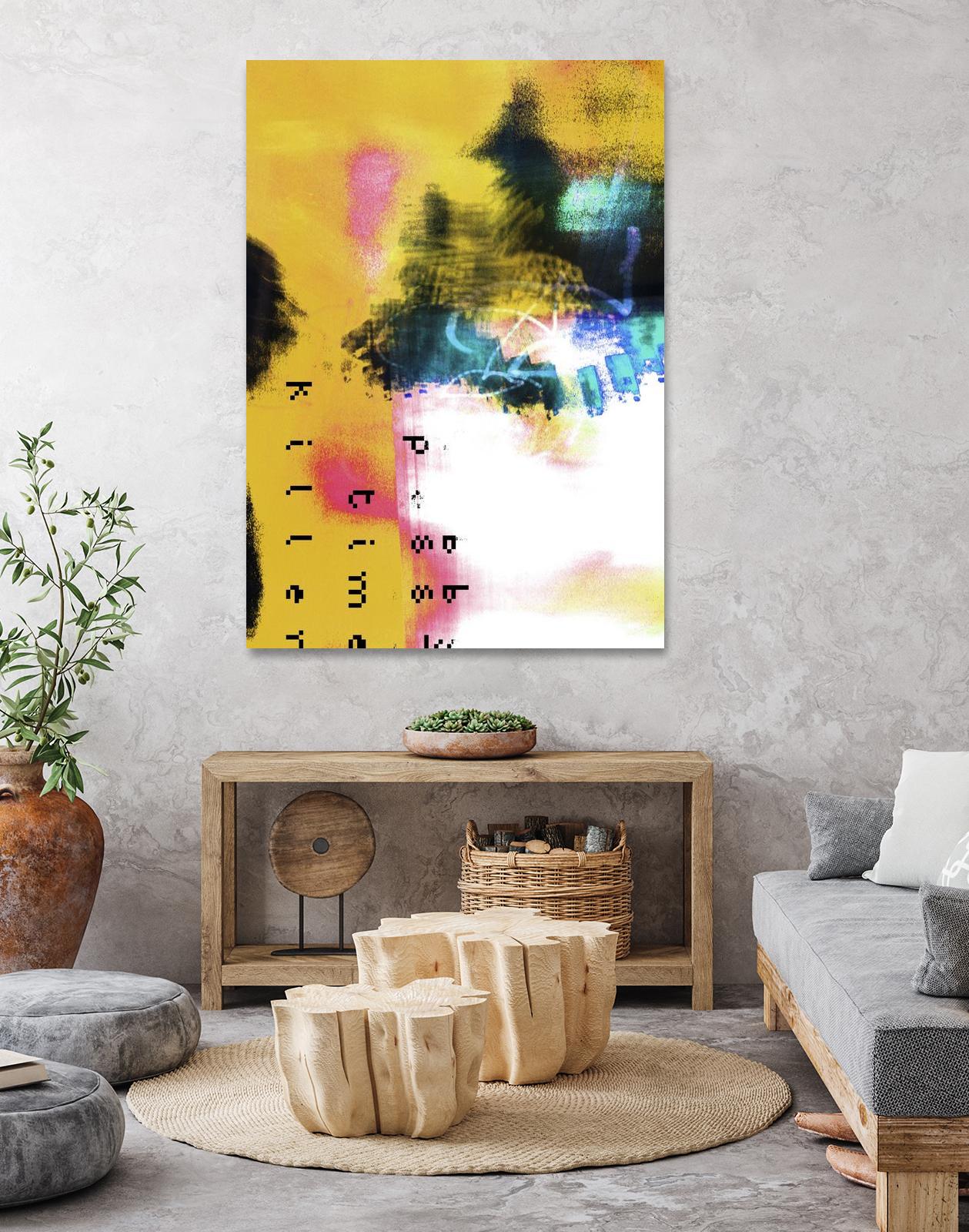 Pass Time II by Enrico Varrasso on GIANT ART - pink abstract