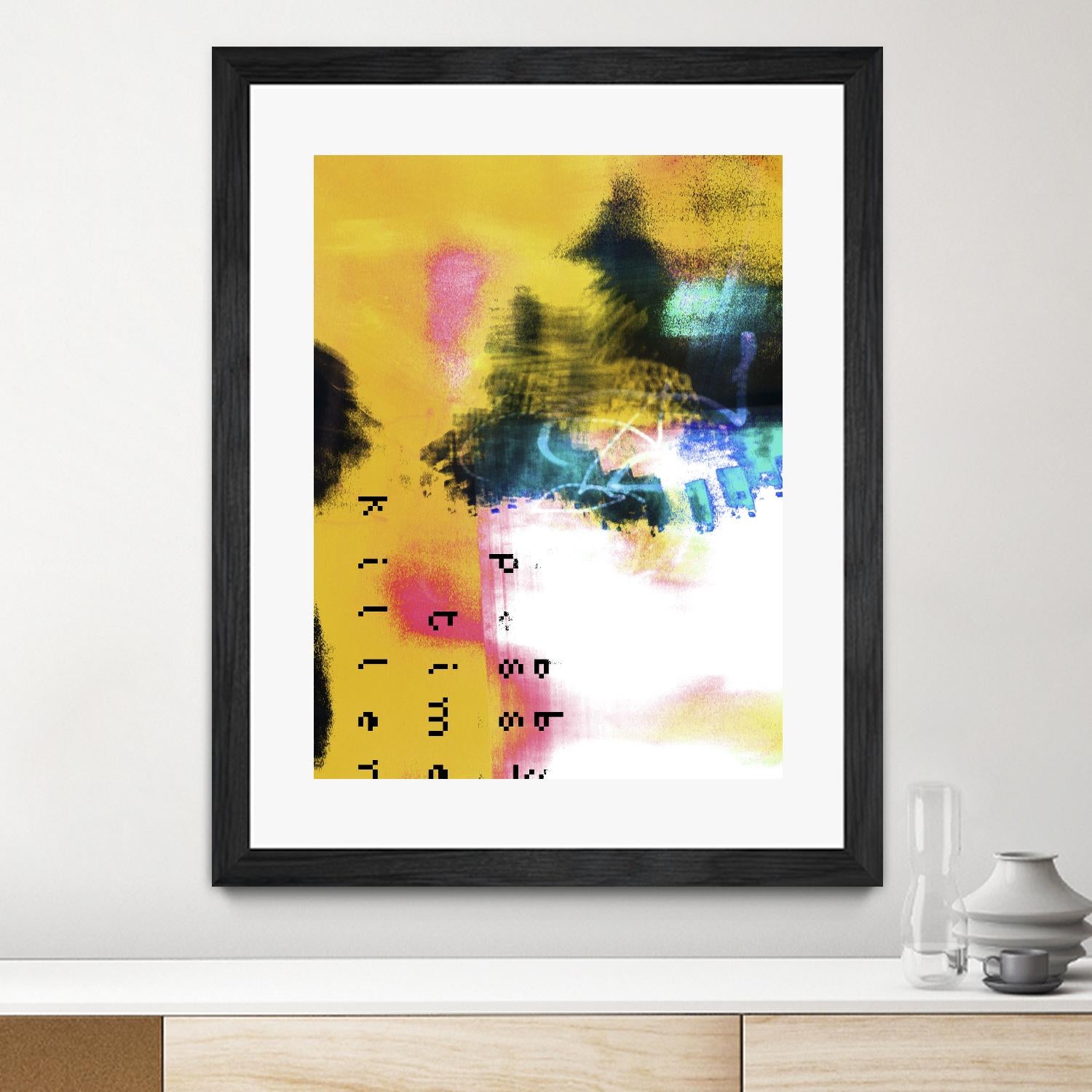 Pass Time II by Enrico Varrasso on GIANT ART - pink abstract