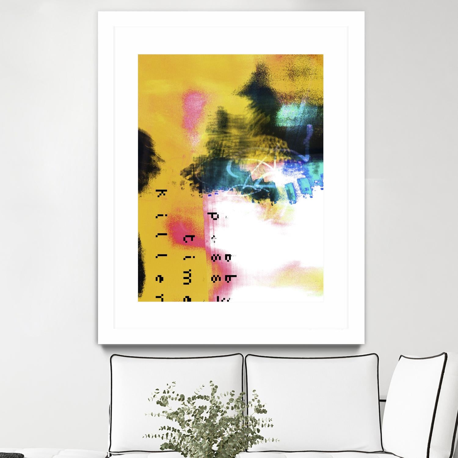 Pass Time II by Enrico Varrasso on GIANT ART - pink abstract