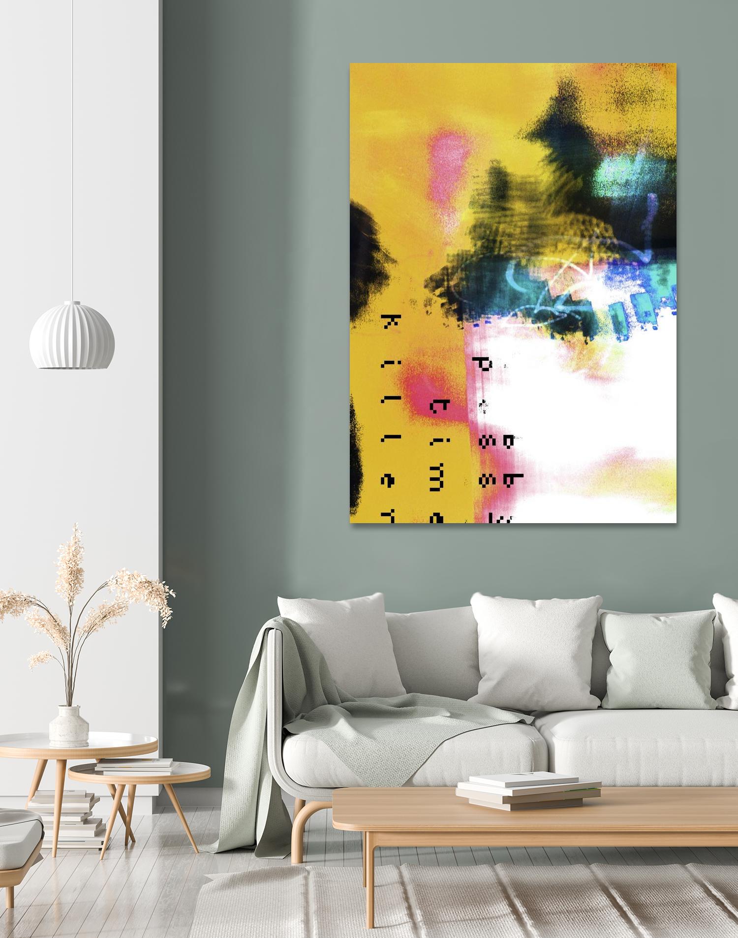 Pass Time II by Enrico Varrasso on GIANT ART - pink abstract