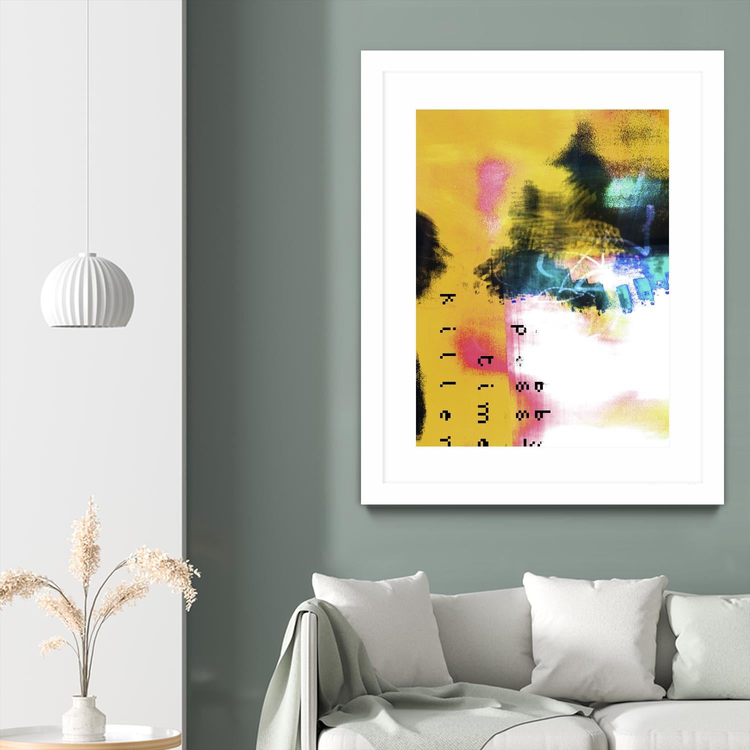 Pass Time II by Enrico Varrasso on GIANT ART - pink abstract