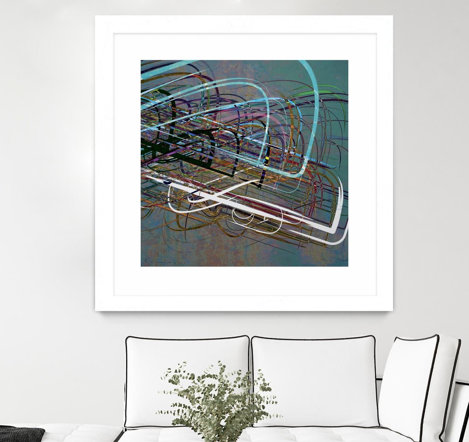 Electrical Currents III by Enrico Varrasso on GIANT ART - black abstract