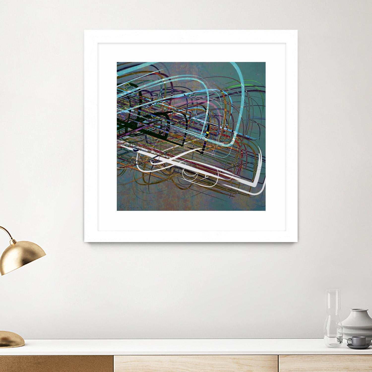 Electrical Currents III by Enrico Varrasso on GIANT ART - black abstract