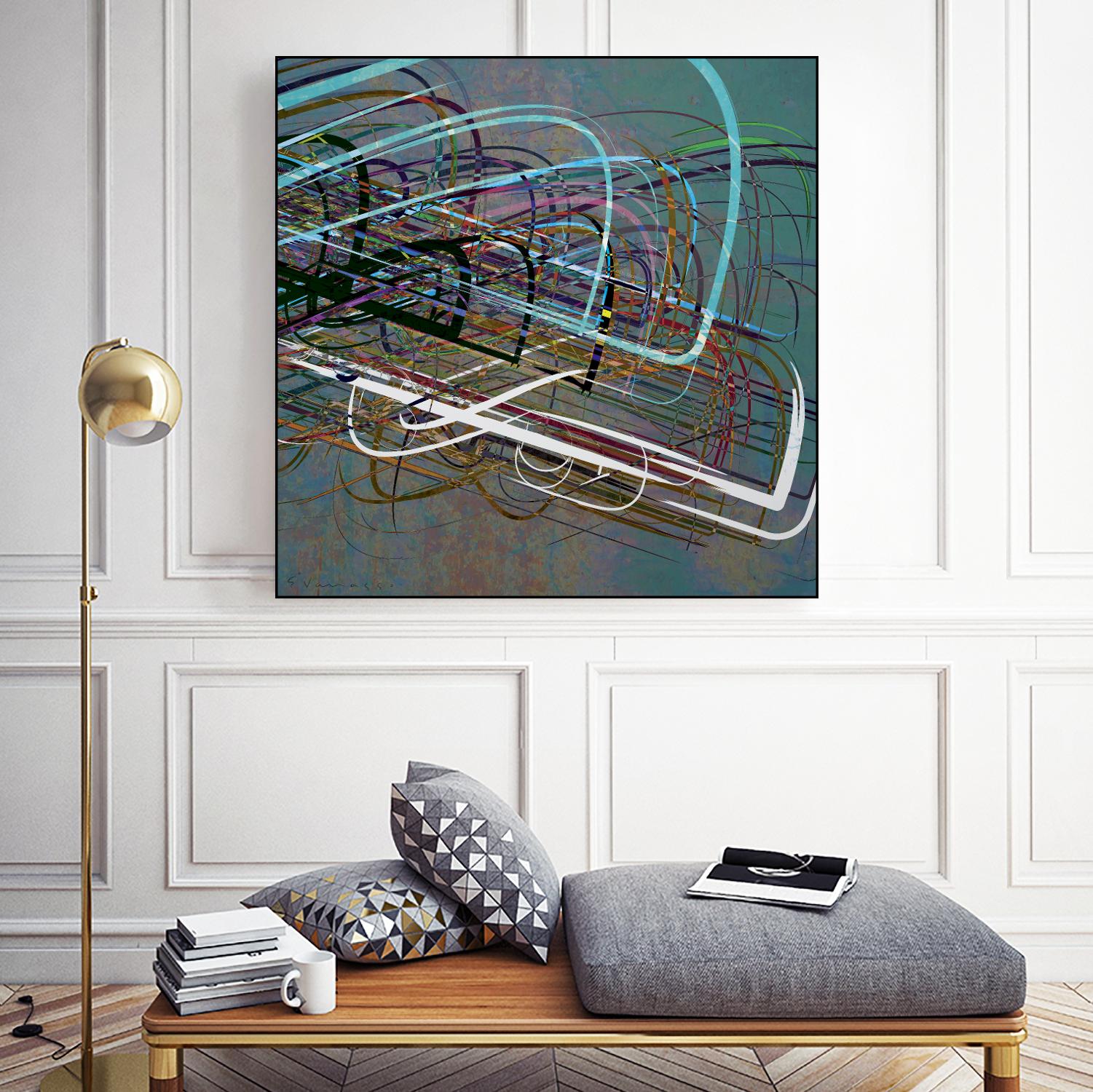 Electrical Currents III by Enrico Varrasso on GIANT ART - black abstract