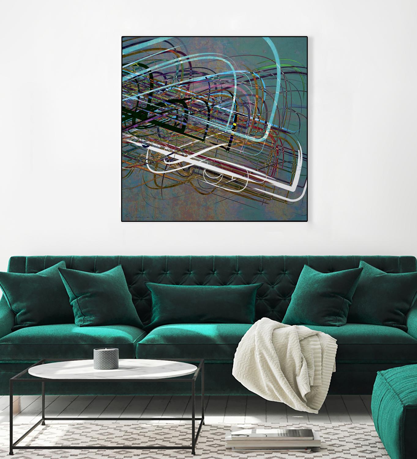 Electrical Currents III by Enrico Varrasso on GIANT ART - black abstract