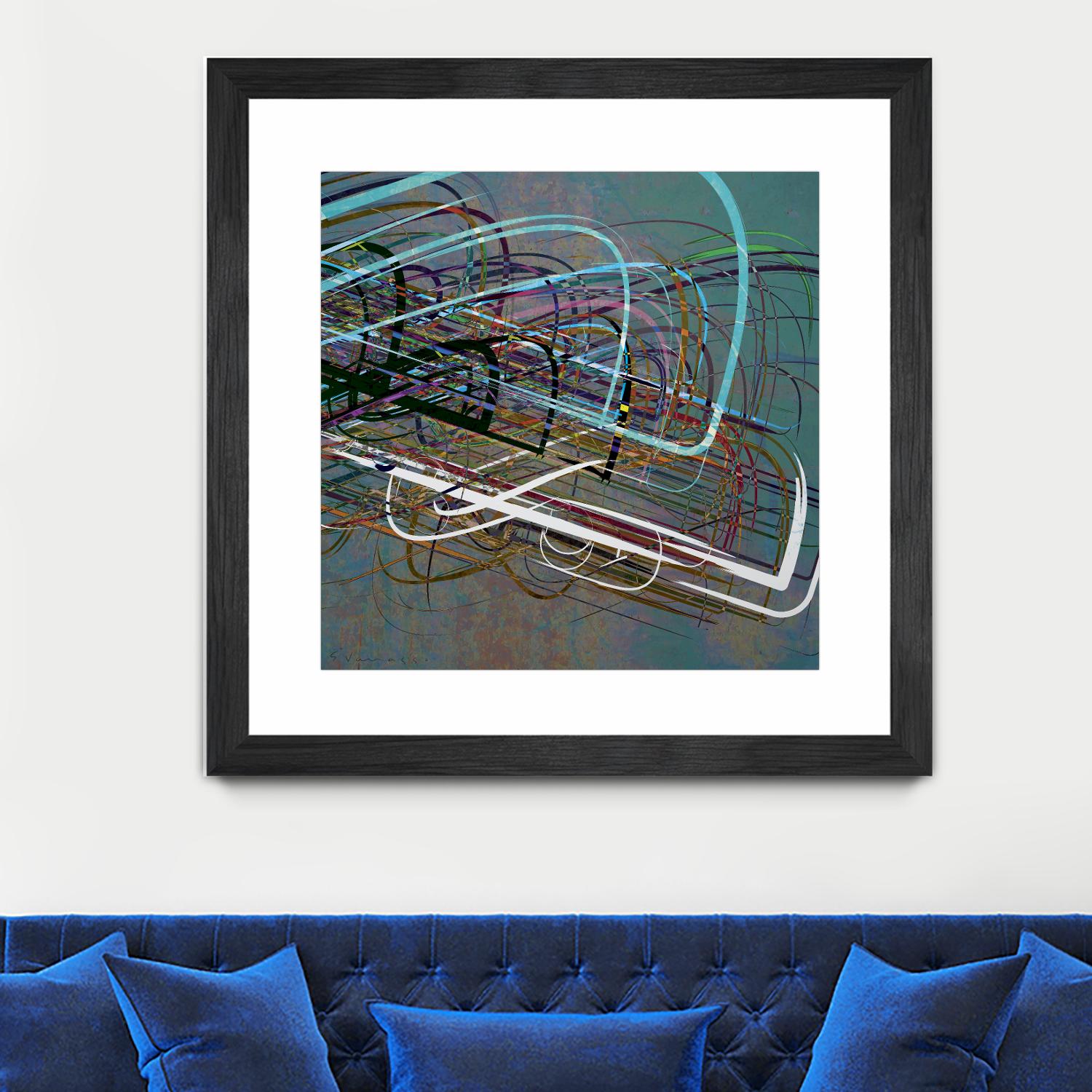 Electrical Currents III by Enrico Varrasso on GIANT ART - black abstract