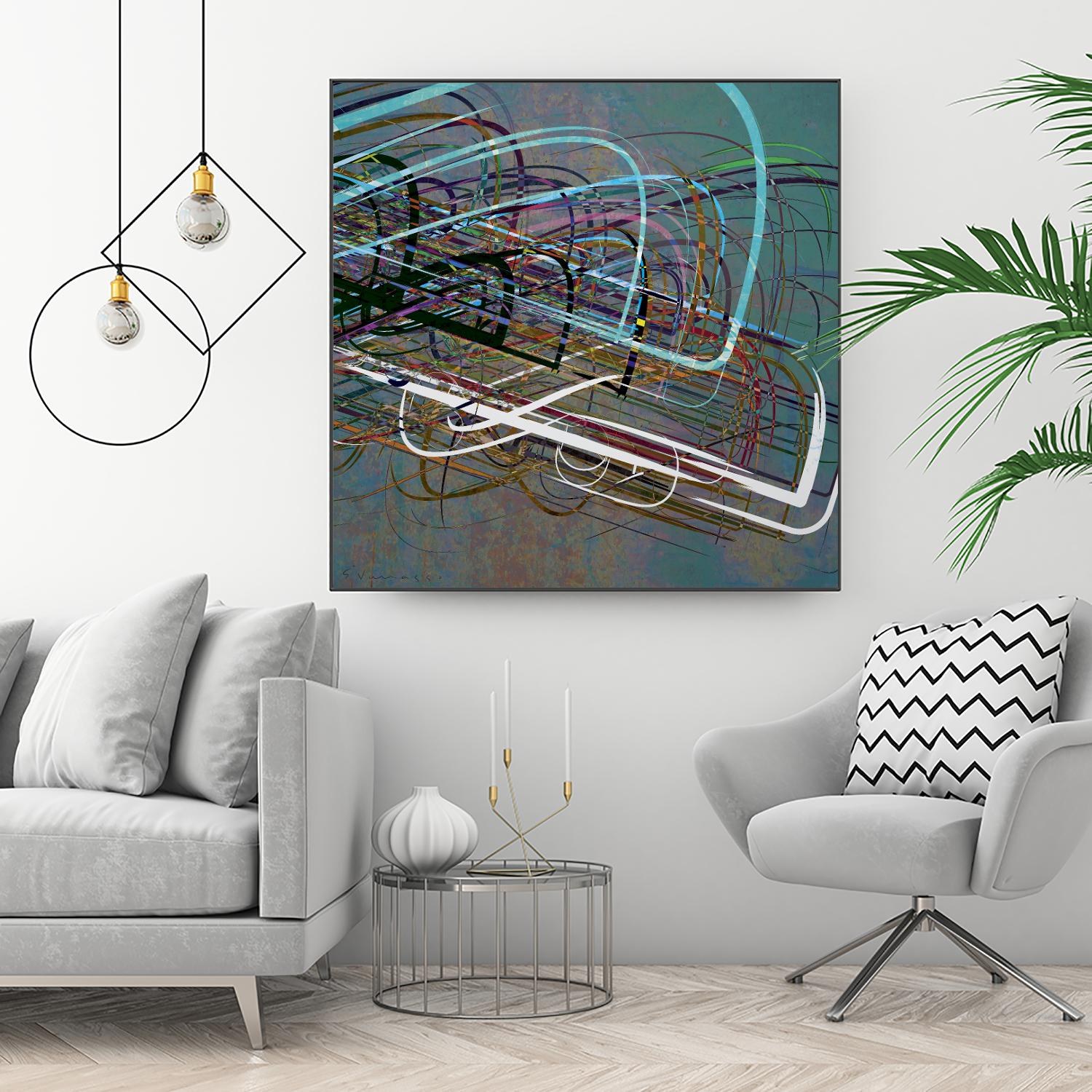 Electrical Currents III by Enrico Varrasso on GIANT ART - black abstract