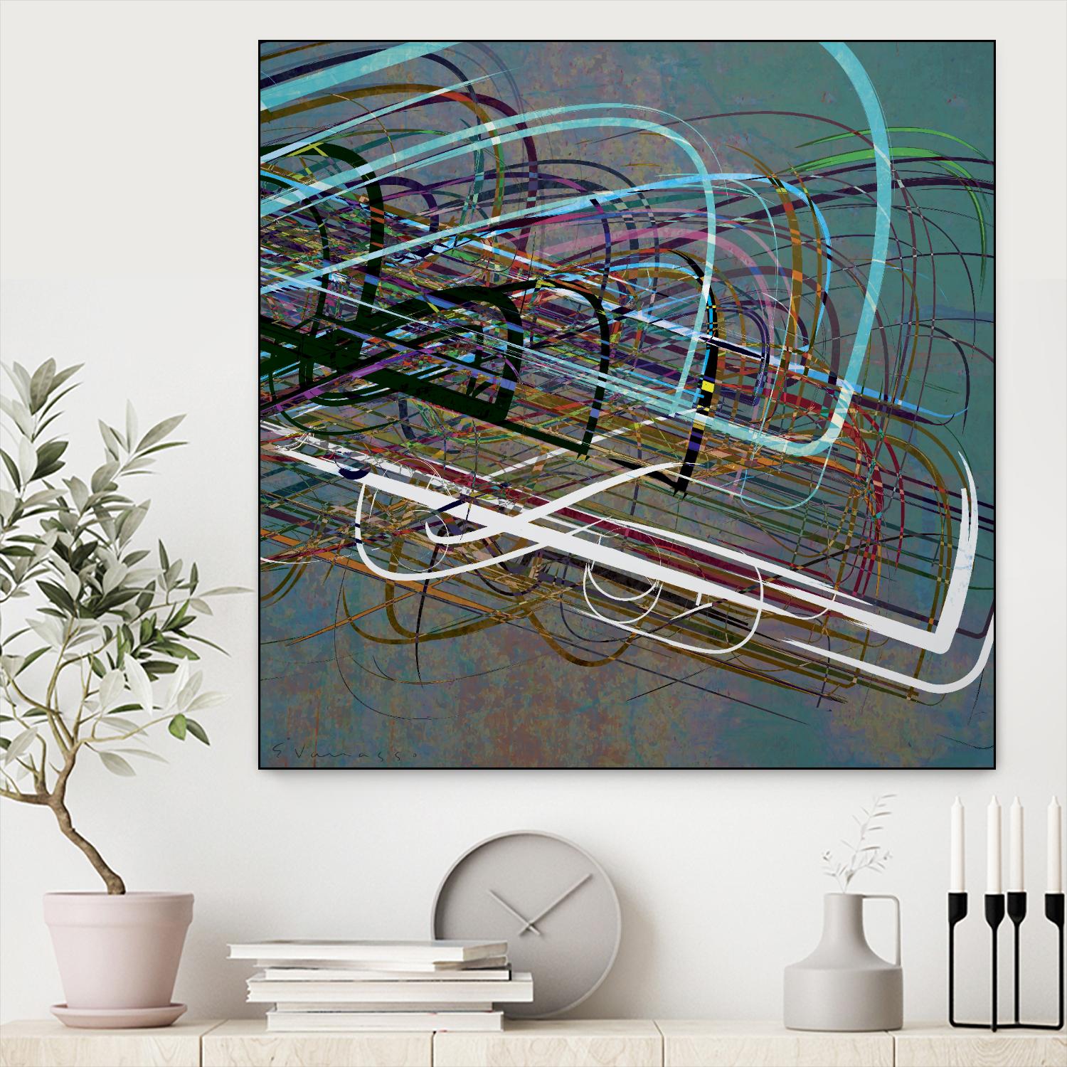 Electrical Currents III by Enrico Varrasso on GIANT ART - black abstract