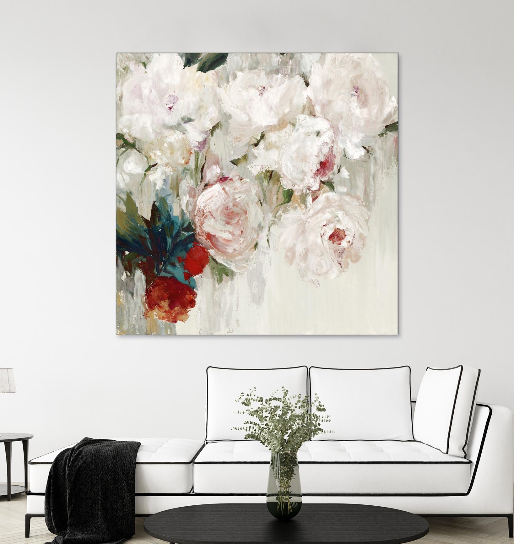 Bog Bouquette II by Ella K on GIANT ART - beige floral