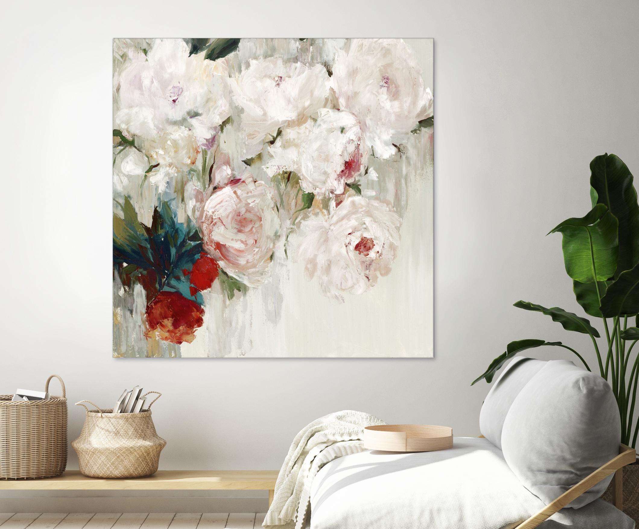 Bog Bouquette II by Ella K on GIANT ART - beige floral
