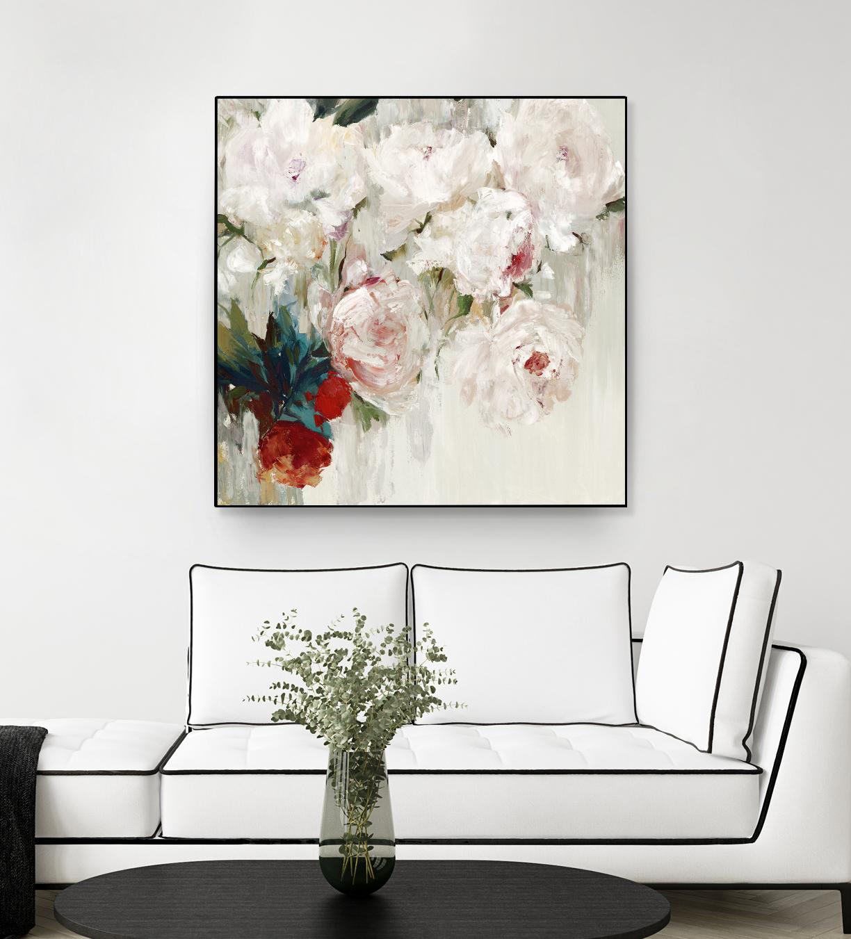 Bog Bouquette II by Ella K on GIANT ART - beige floral
