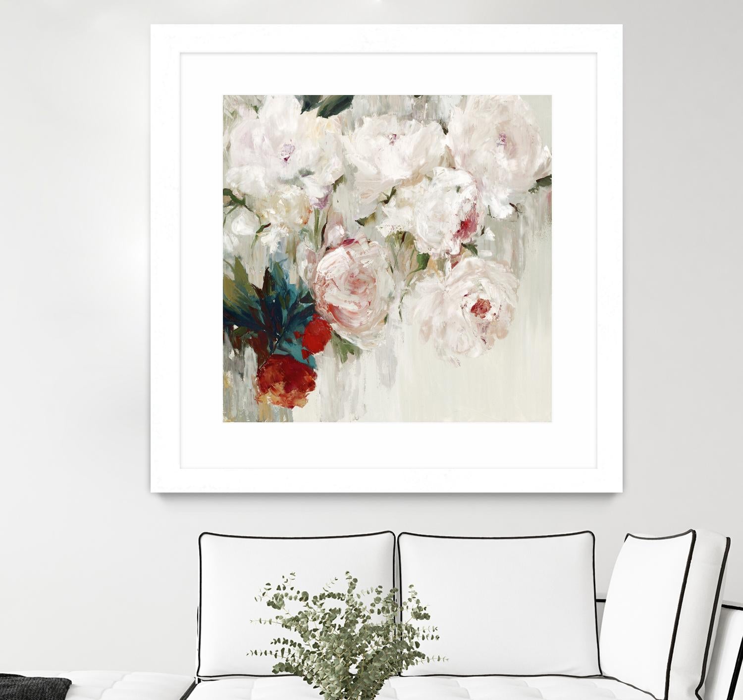 Bog Bouquette II by Ella K on GIANT ART - beige floral