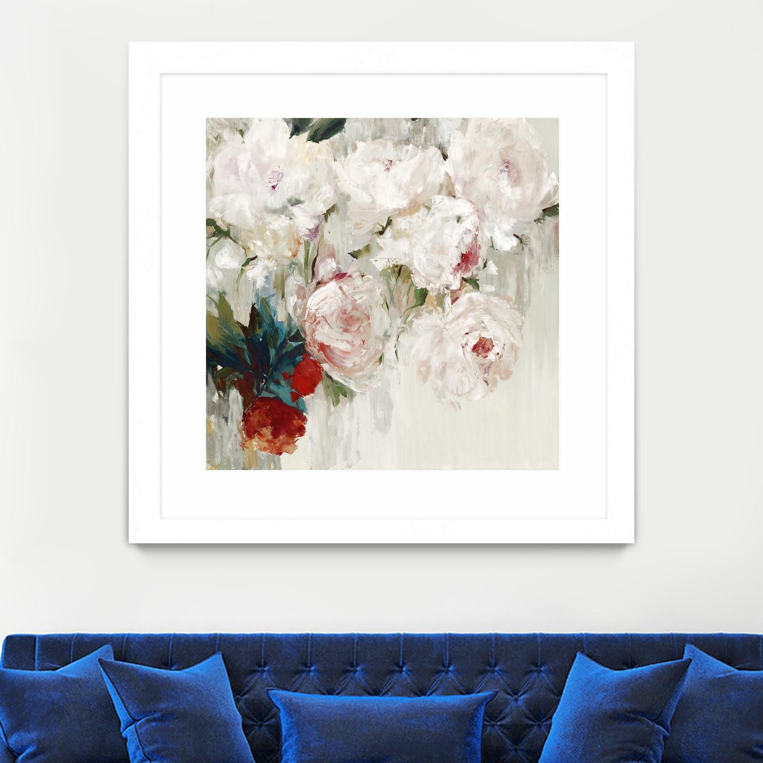 Bog Bouquette II by Ella K on GIANT ART - beige floral
