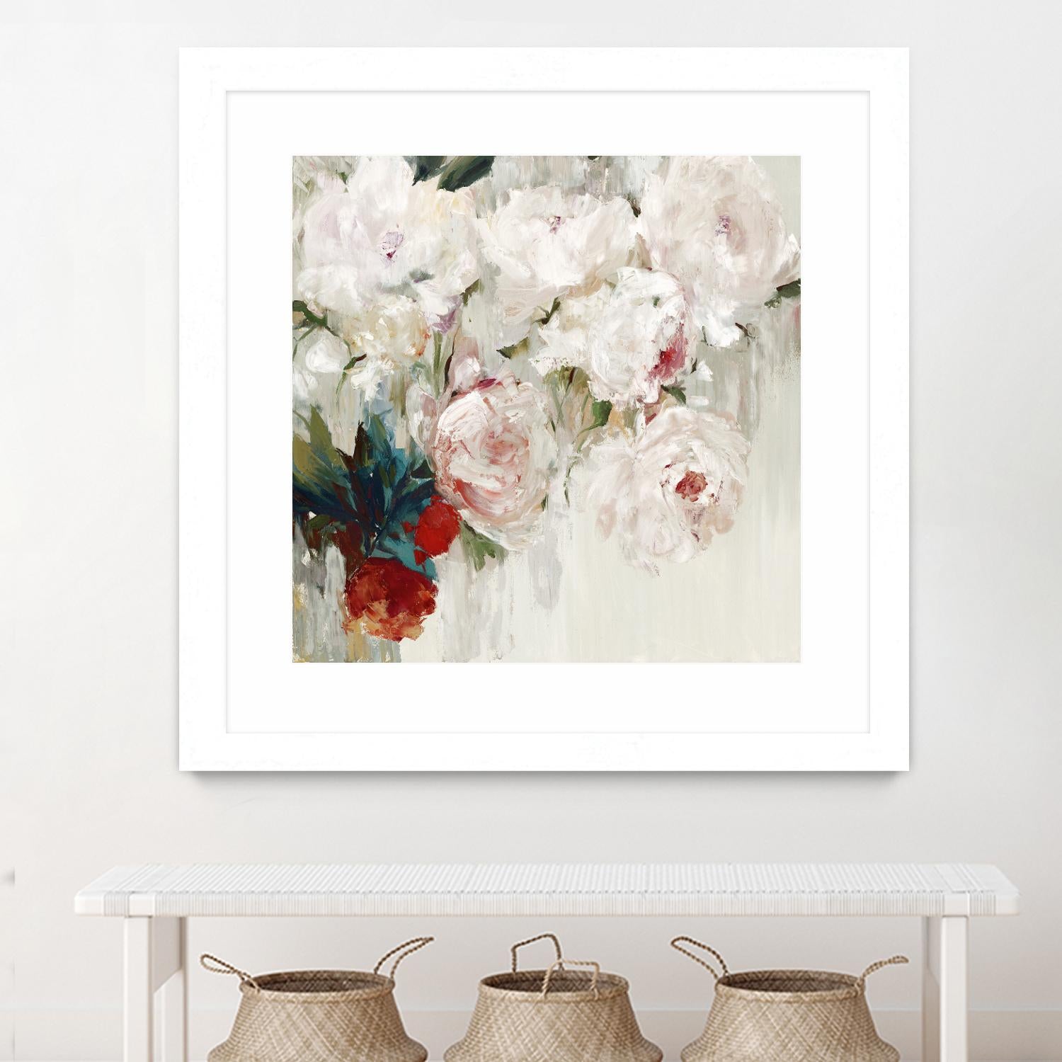 Bog Bouquette II by Ella K on GIANT ART - beige floral