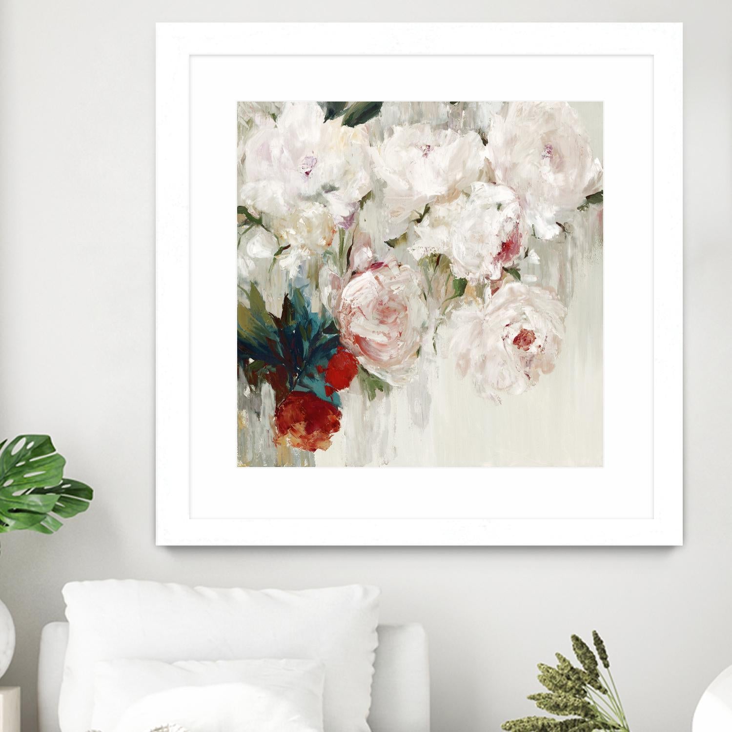 Bog Bouquette II by Ella K on GIANT ART - beige floral
