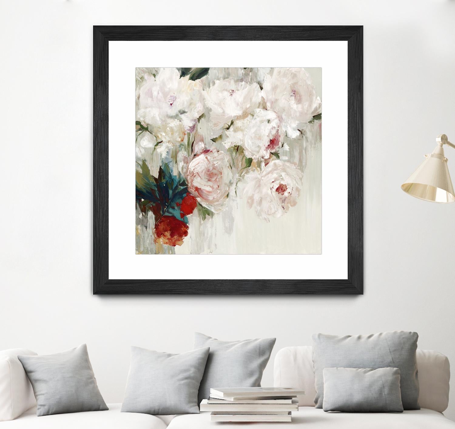 Bog Bouquette II by Ella K on GIANT ART - beige floral