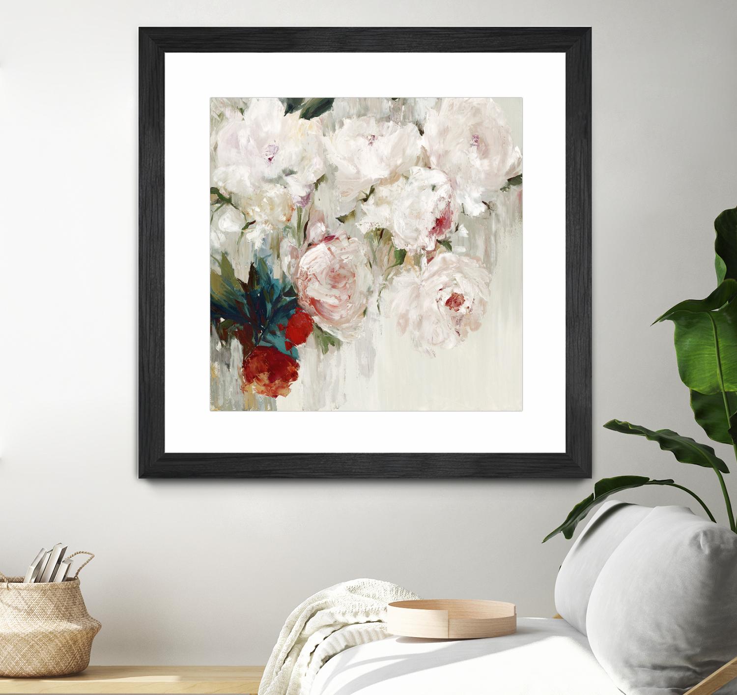 Bog Bouquette II by Ella K on GIANT ART - beige floral