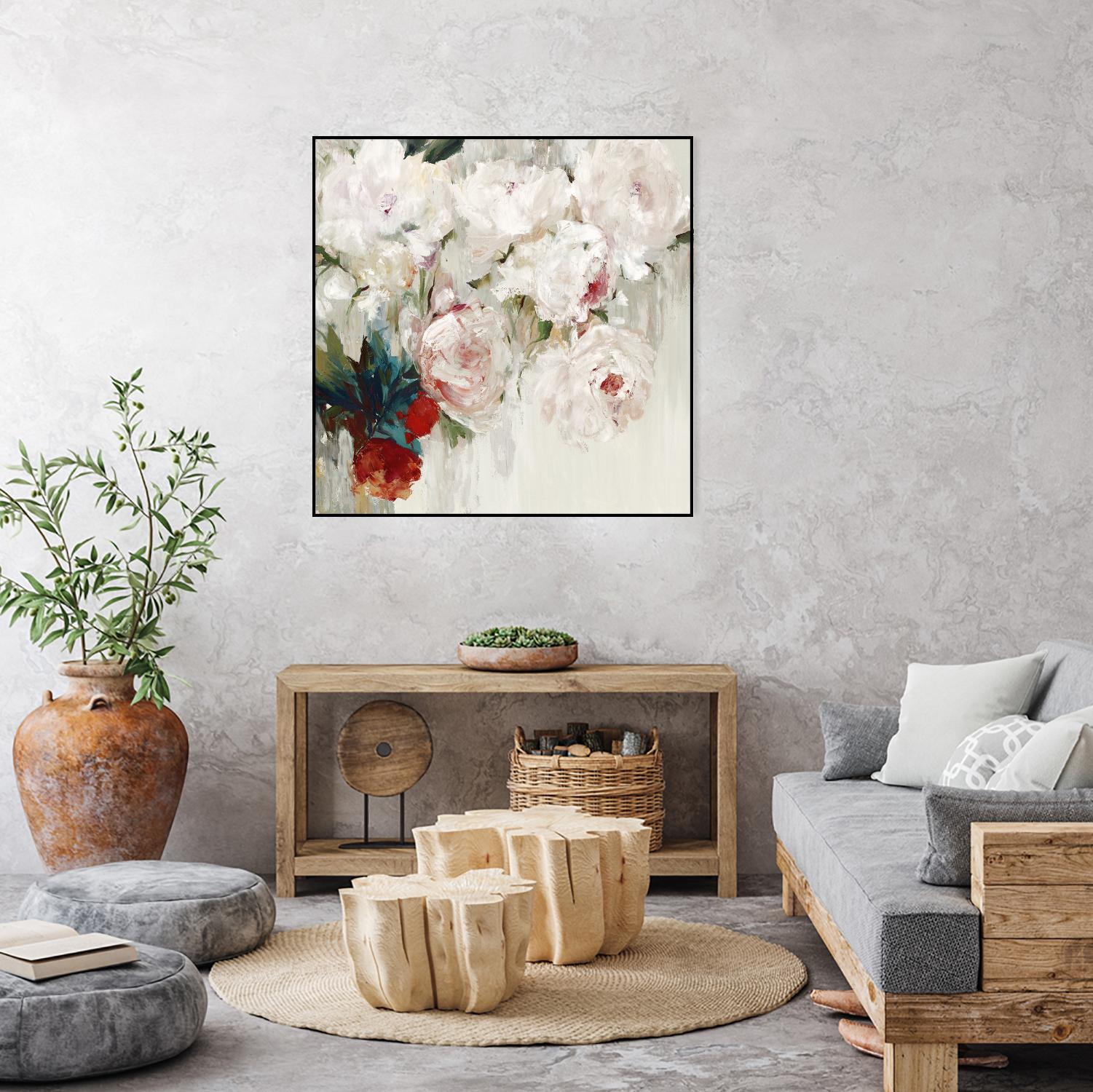 Bog Bouquette II by Ella K on GIANT ART - beige floral