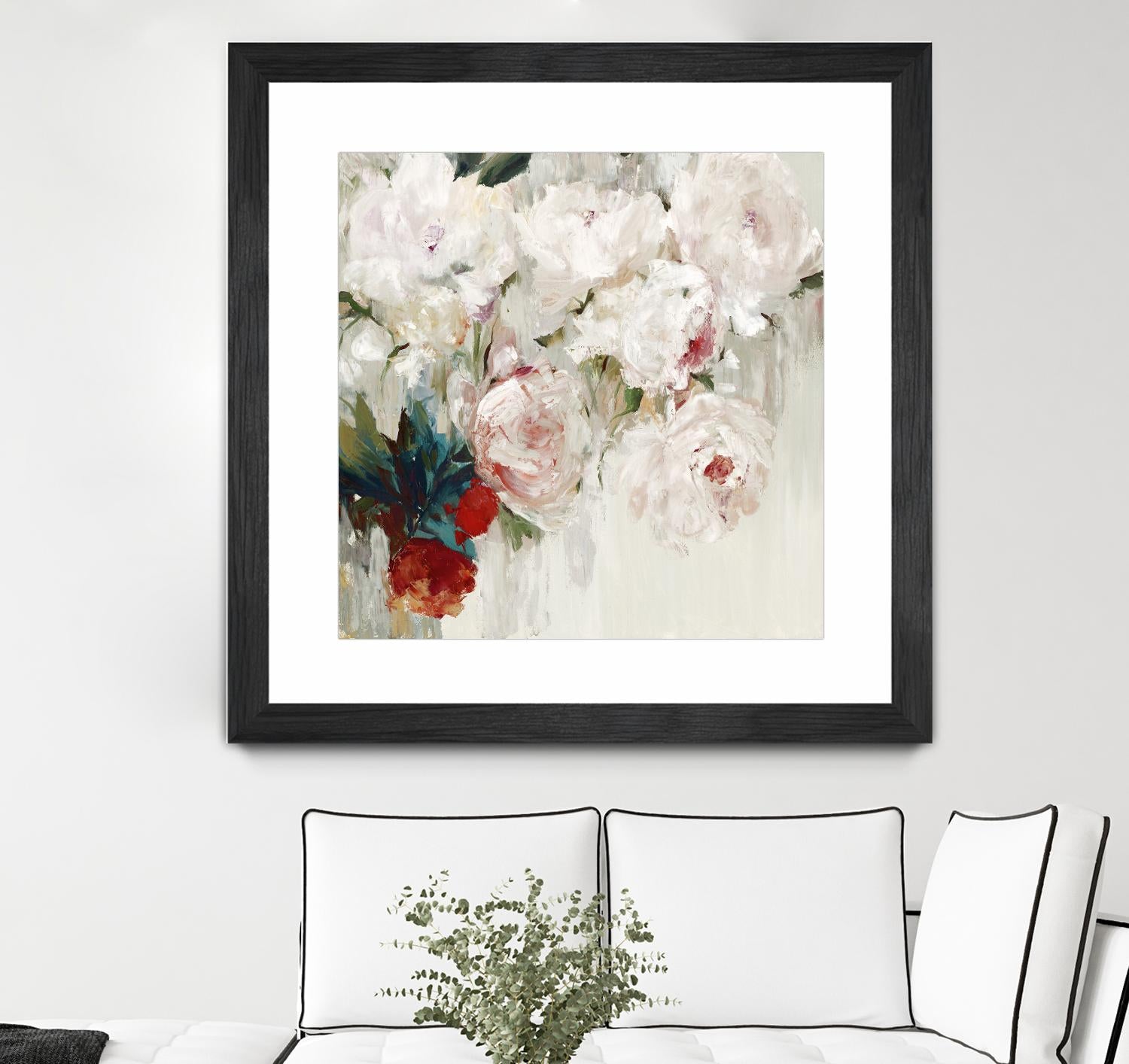 Bog Bouquette II by Ella K on GIANT ART - beige floral