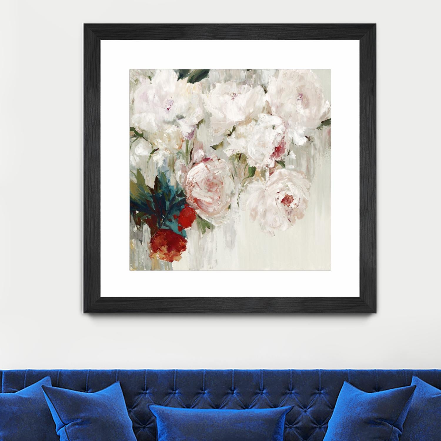 Bog Bouquette II by Ella K on GIANT ART - beige floral